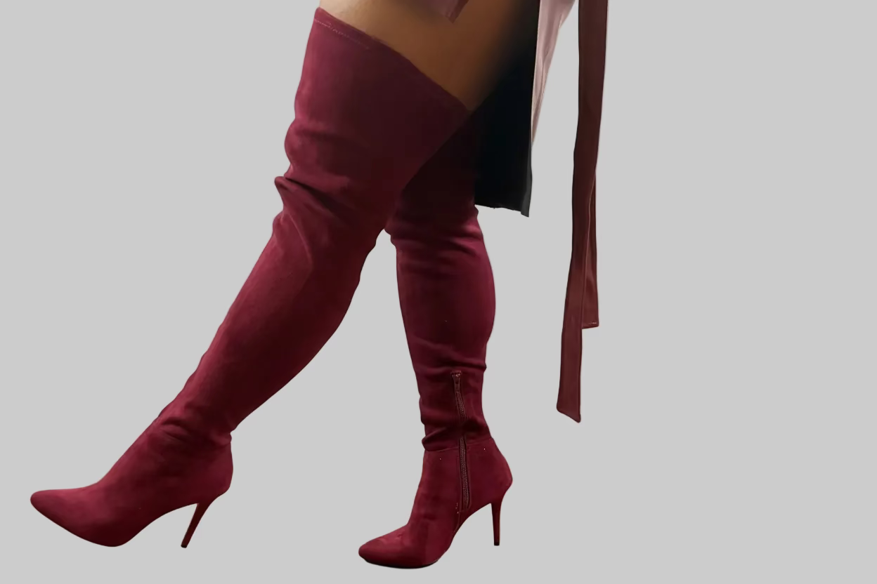 Burgundy Suede Boot