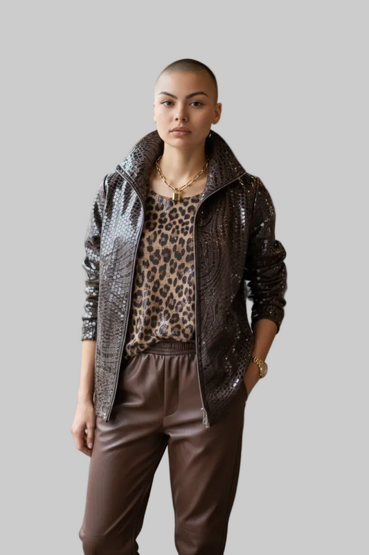 Misook Chocolate Shimmer Ensemble (Misook Designer Brand)