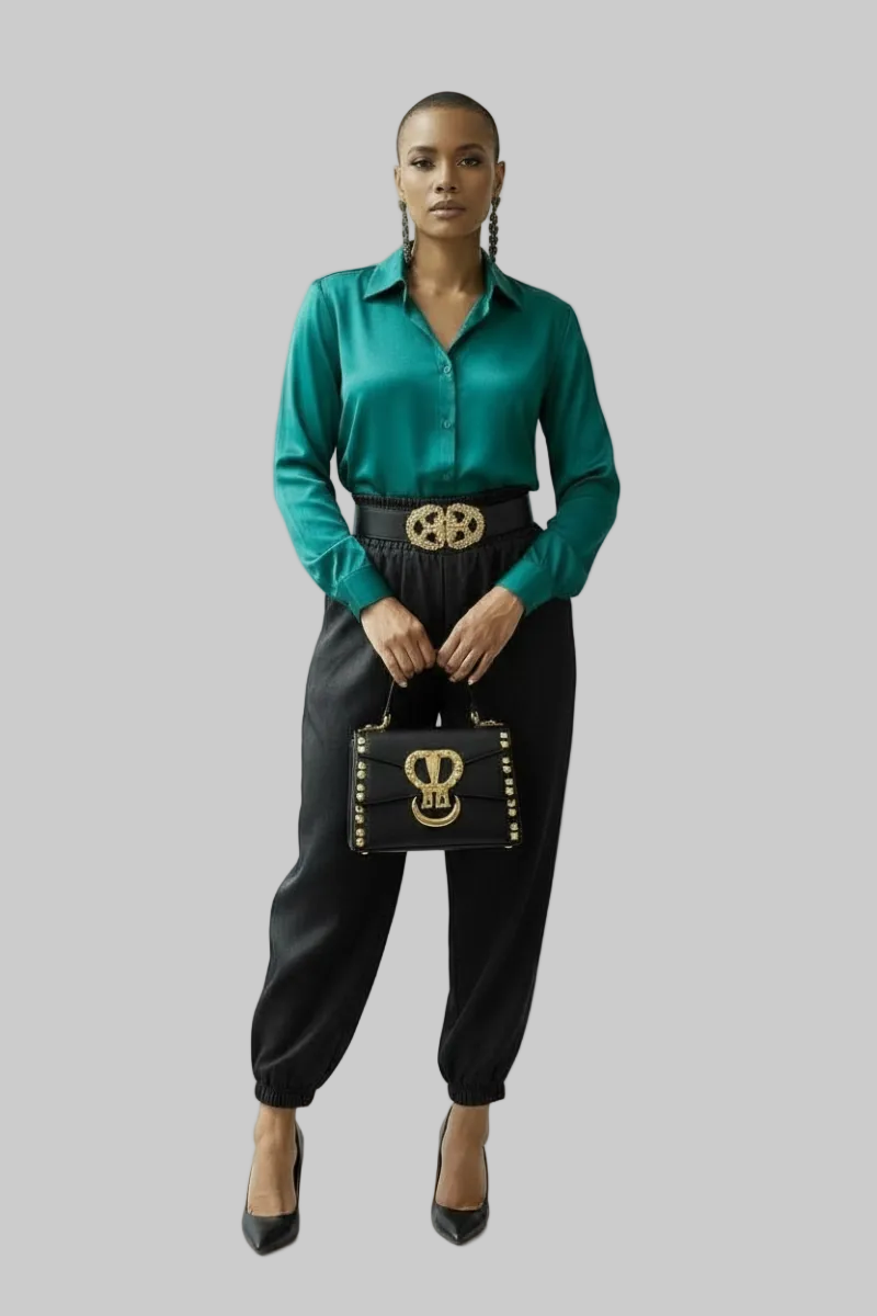 Black Fun Girl Jogger