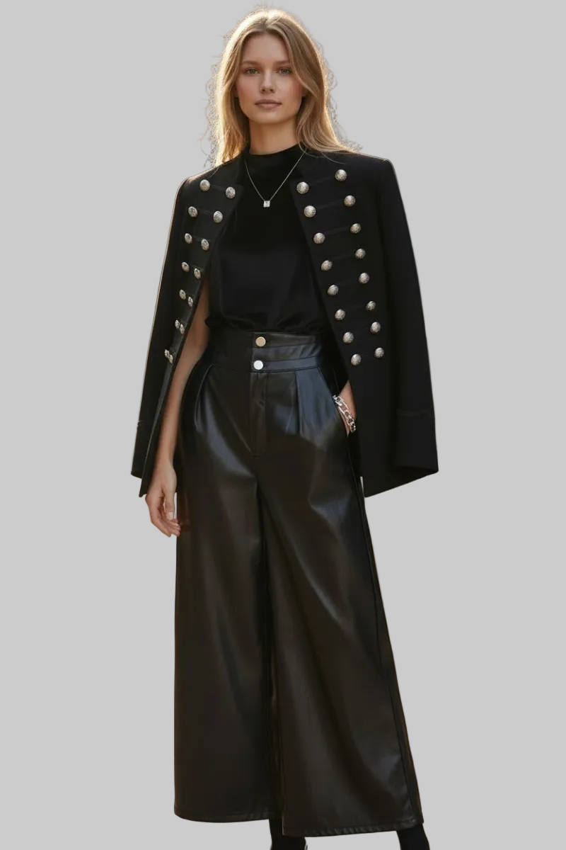 Dazzling Black Culotte Pants