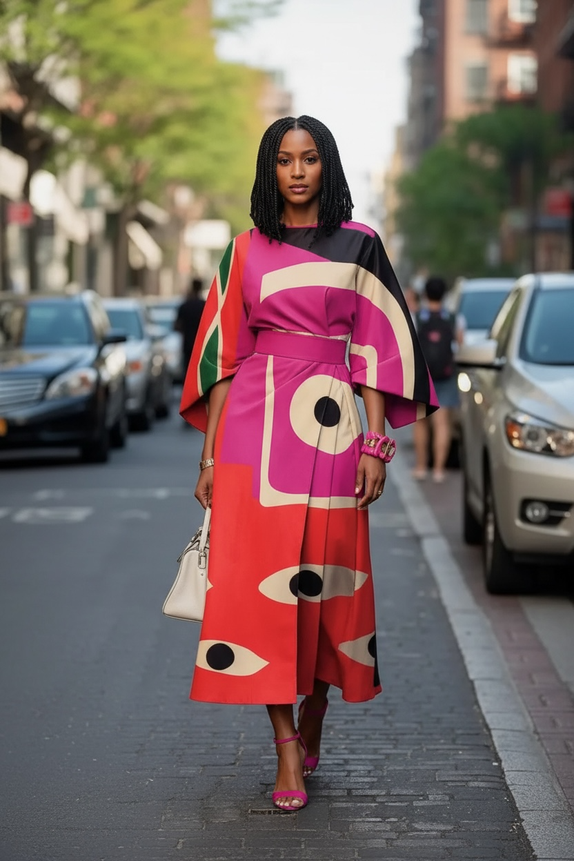 Spring Radiance Midi Dress