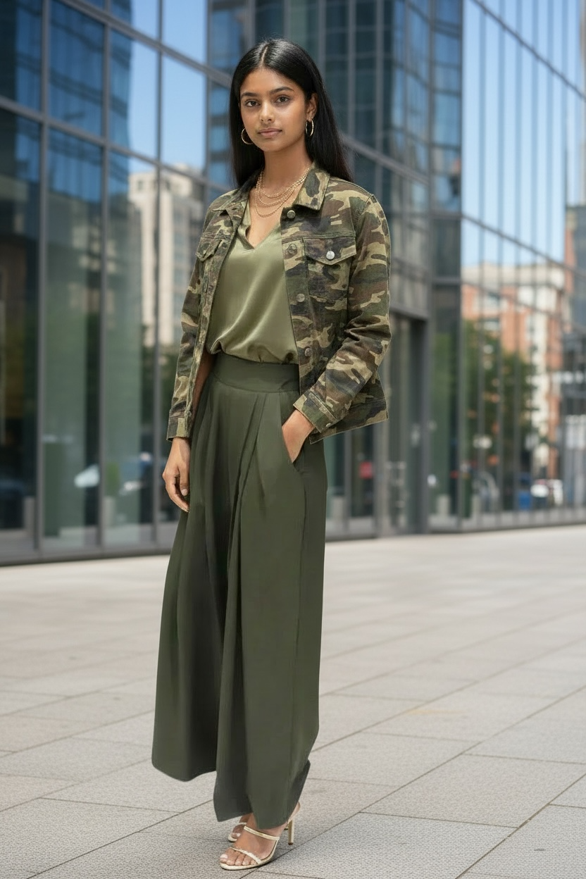 Spring Effortless Olive Trouser